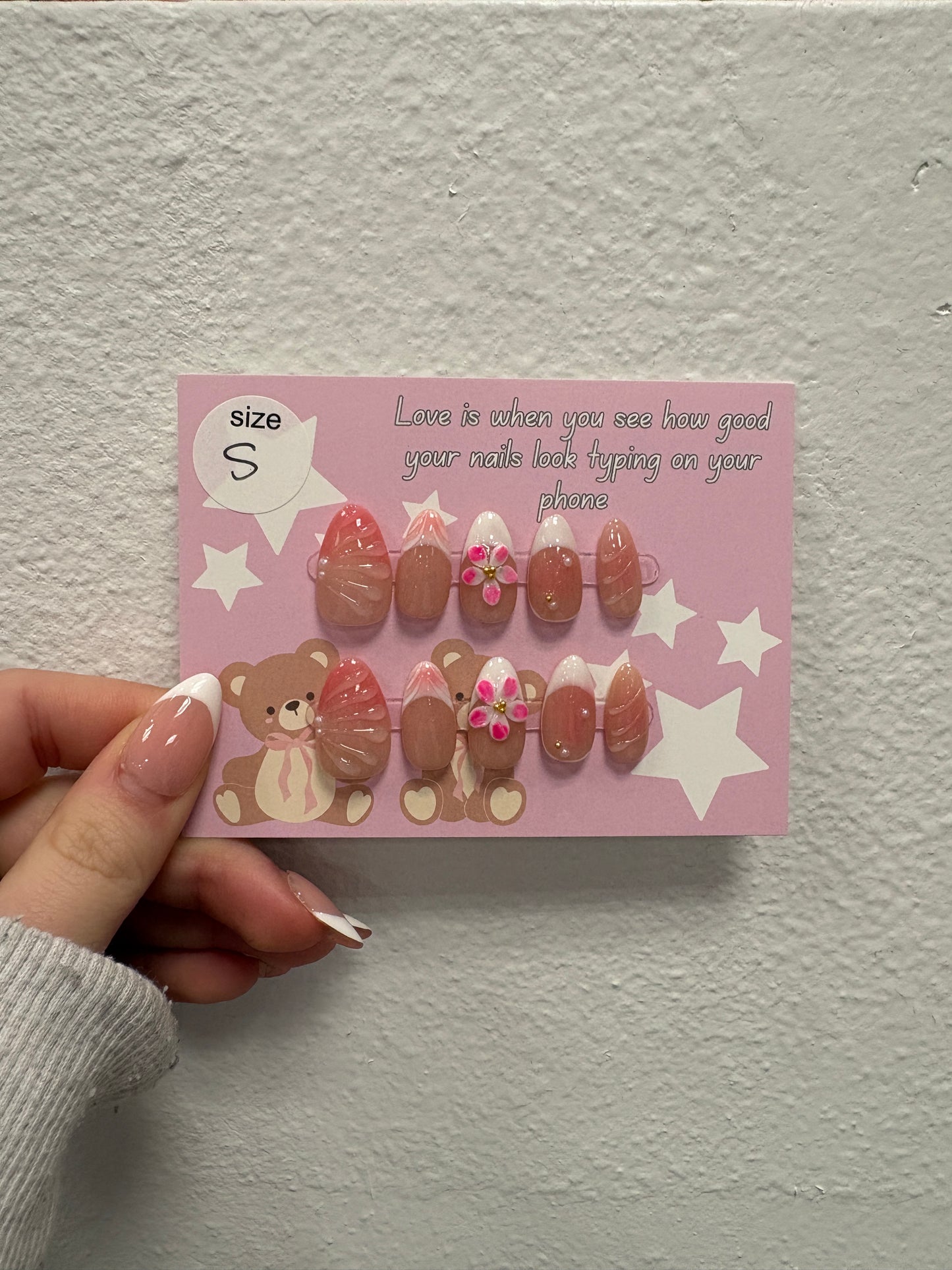 Pink Mermaid Floral Nails