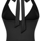 Black Tie Halter Neck Top