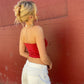 Honey Polka Dot Tube Top