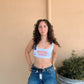 White Scoop Neck Crop Top
