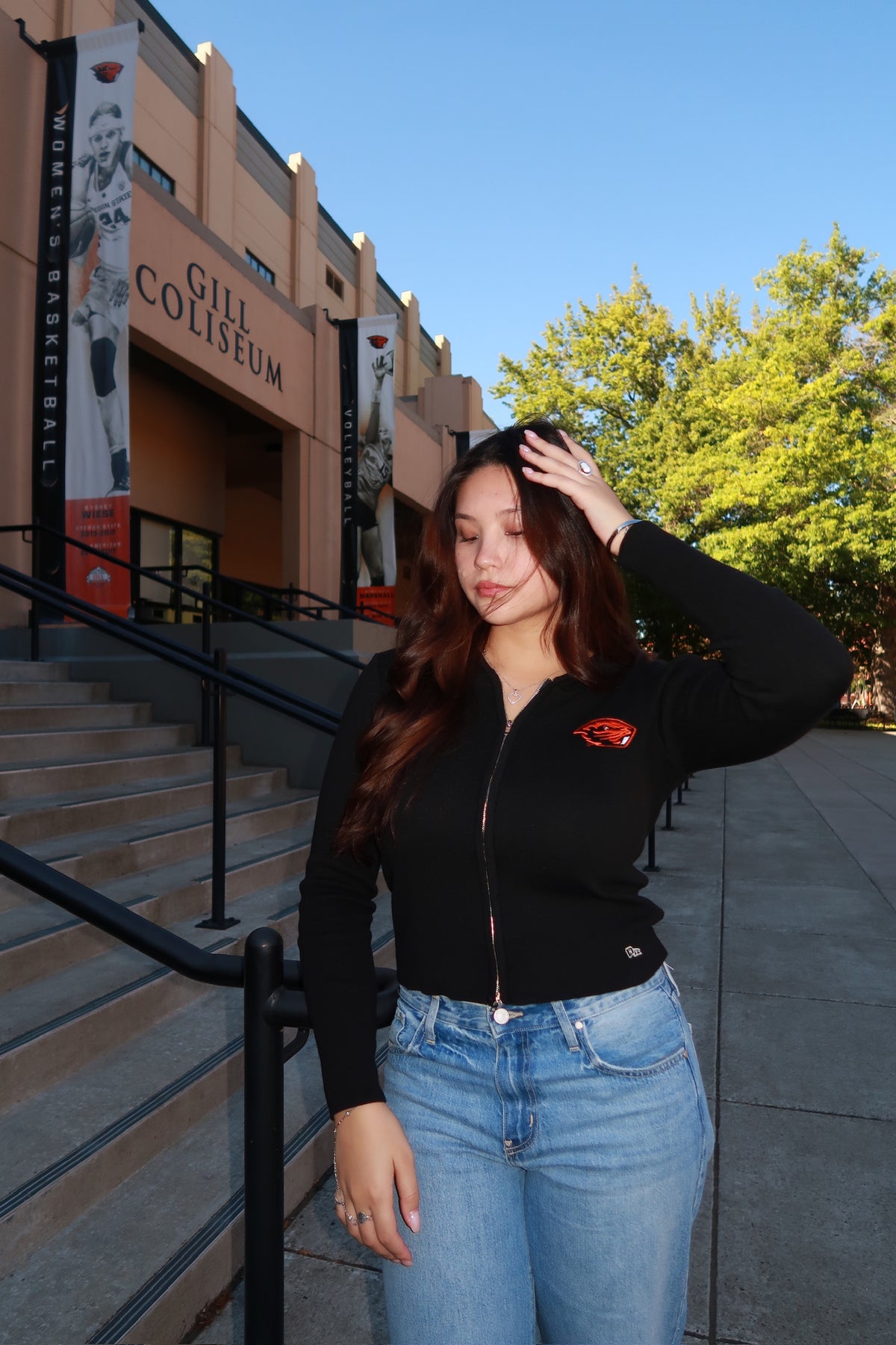 Oregon State Knit Zip Up