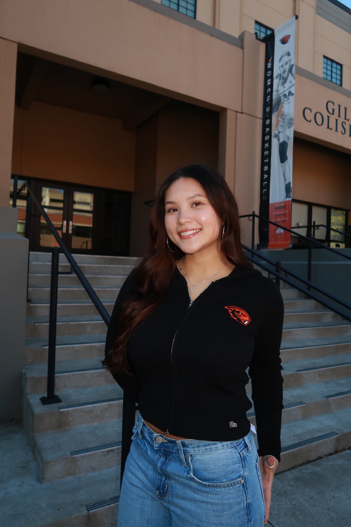 Oregon State Knit Zip Up