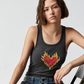 The Laundry Room Burn Heart Rib Tank