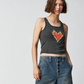 The Laundry Room Burn Heart Rib Tank