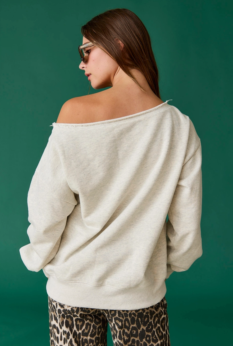 Off The Shoulder Crewneck