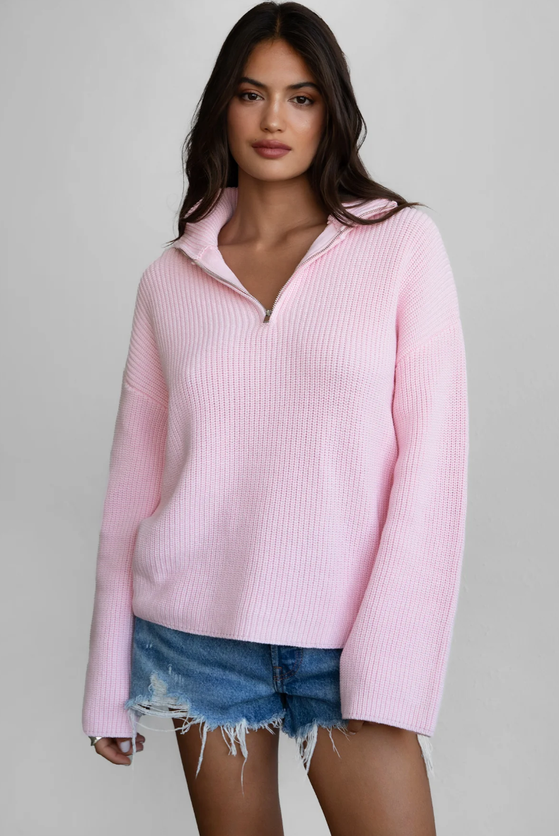 Quarter Zip-Up Sweater