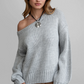 Off The Shoulder Oversized Sweater