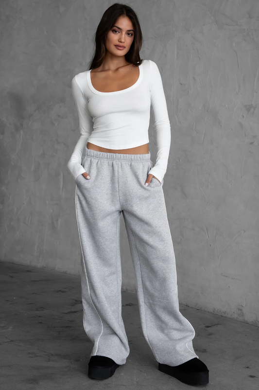 Sporty Straight Leg Sweats