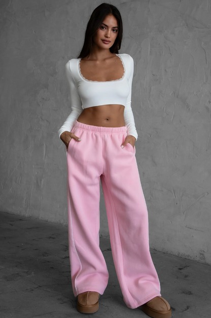 Sporty Straight Leg Sweats