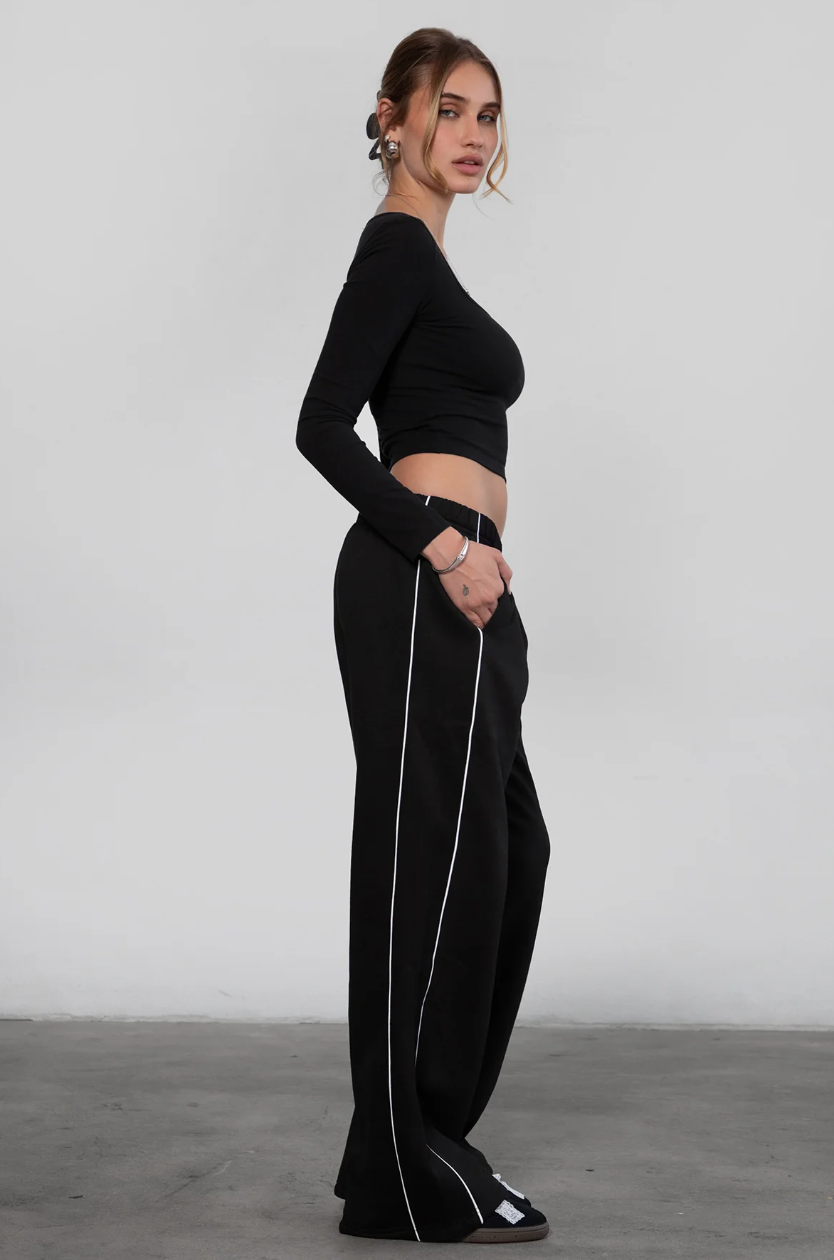 Sporty Straight Leg Sweats