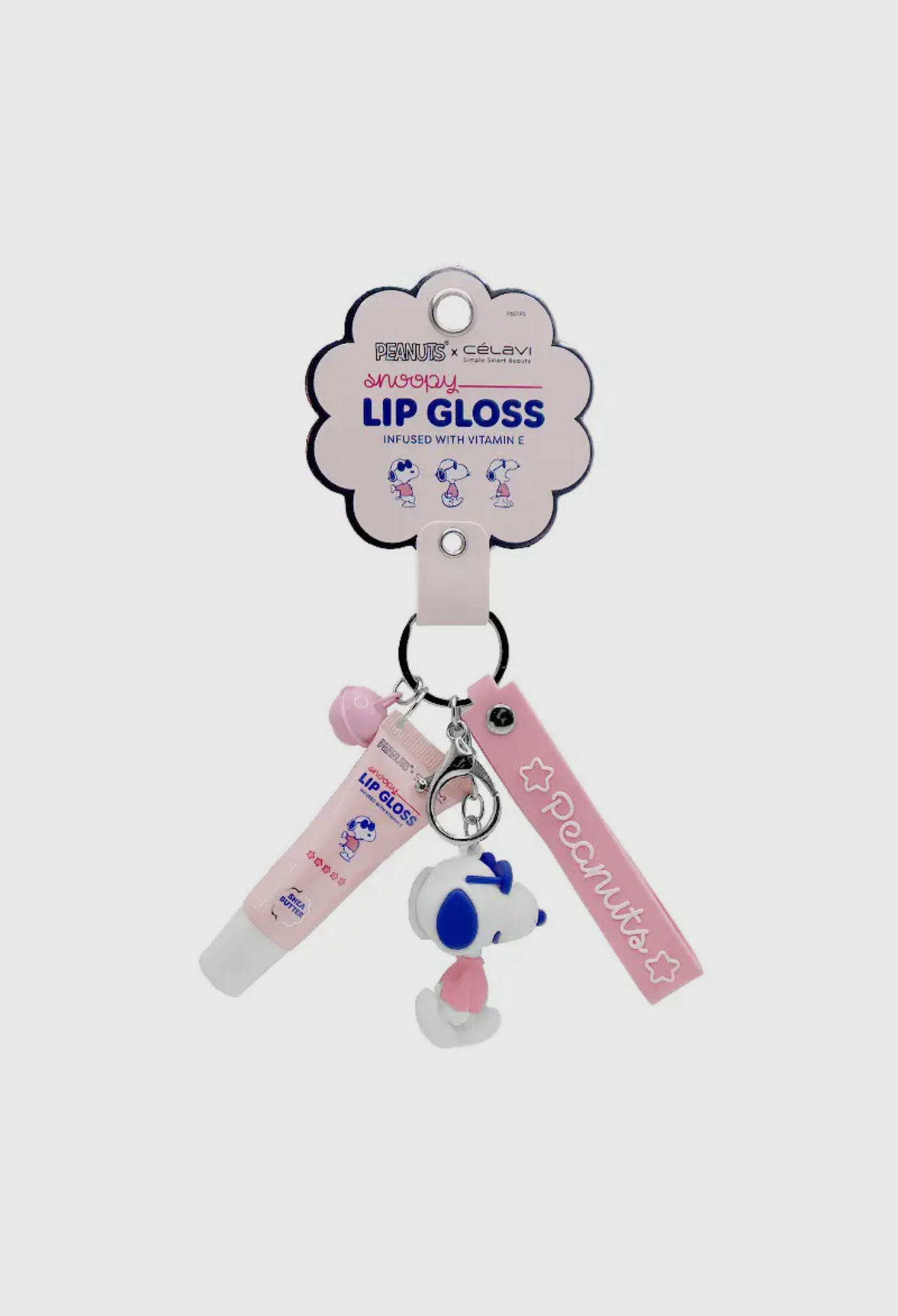 Peanuts Snoopy Lip Gloss & Keychain Charms