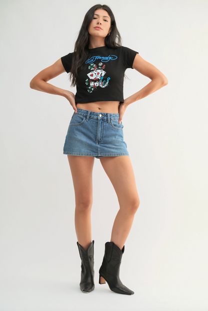 Classic Denim Skort