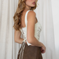 Jessie Embroidered Suede Crop Top