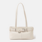 Belt Strap Textured Leather Hand Bag