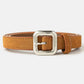 Square Buckle Leather Belt