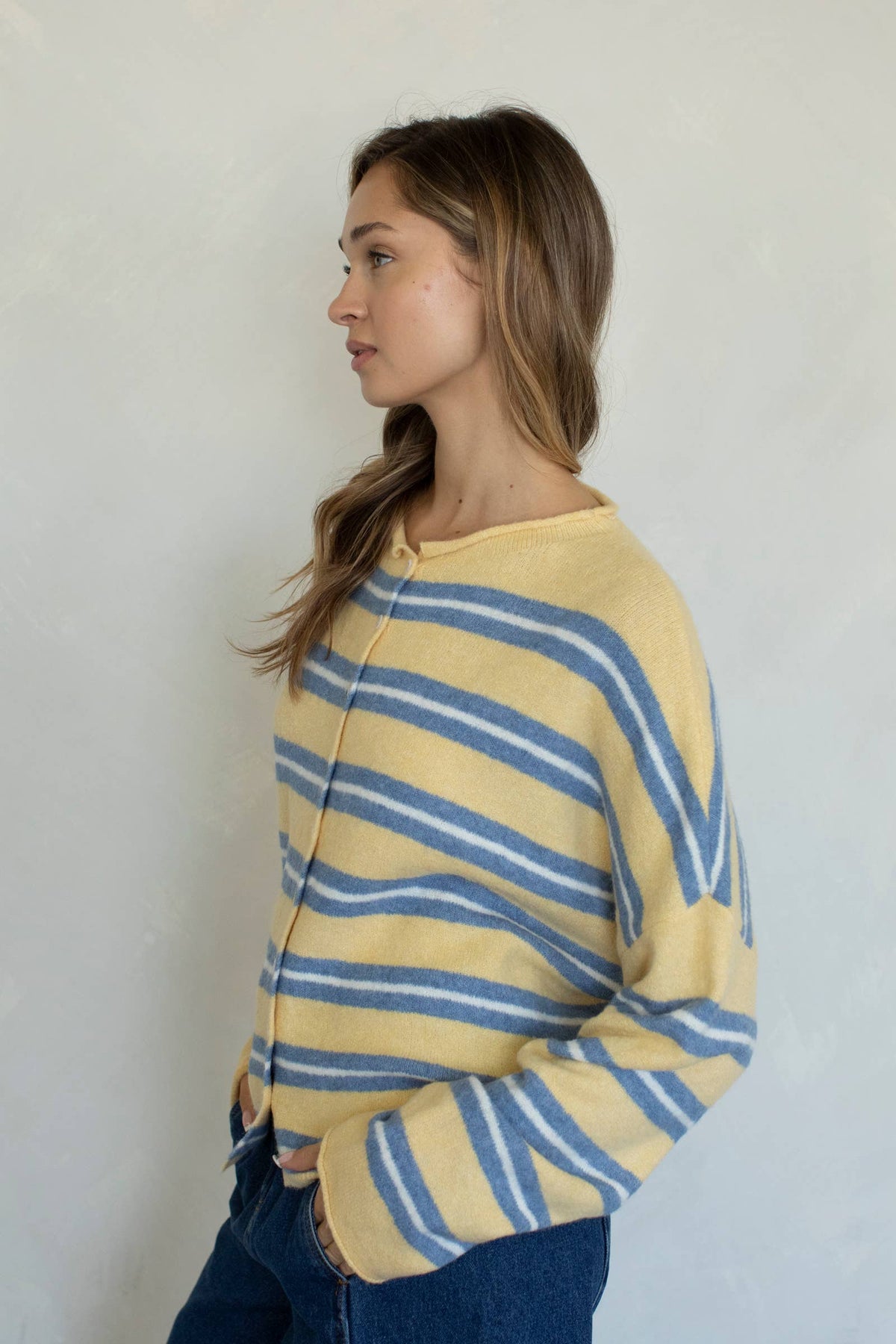 Piper Cardigan - Varsity Stripe