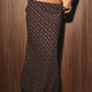 MID WAISTED BIAS CHECK MIDI SKIRT