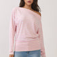 Off The Shoulder Stripe Top
