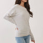 Off The Shoulder Stripe Top