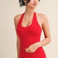 Scoop Neck Halter Top