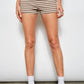 Striped Foldover Shorts