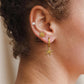 Cécile 18K Gold Non-Tarnish Star, Shell, Pearl Earring