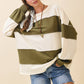 Contrast Panel Long Sleeve Slouchy