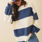 Contrast Panel Long Sleeve Slouchy