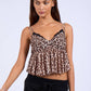 Leopard Ruffle Cami