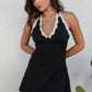 Polka Dot Lace Mini Dress