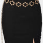 Metallic Bubble Flower Chain Belt