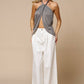 Metallic Fly Away Mesh Top