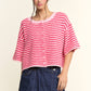 Multi Striped Cropped Soft Knit