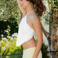 NOVEA Crochet Lace Halter Top