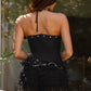 Studded Detail Stretch Strapless Bustier Corset Top