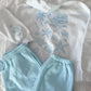 Pearl Grey Tropical Embroider Hoodie