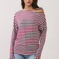 Off The Shoulder Stripe Top