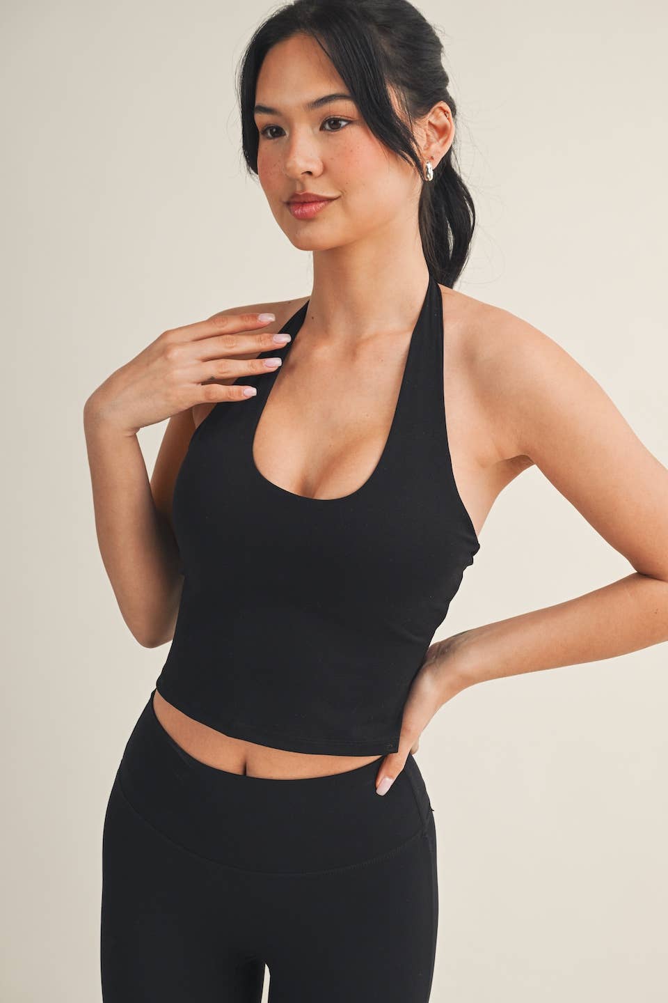 Scoop Neck Halter Top