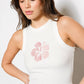 Flower Embroidery Tank