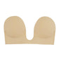 V-Bra Backless Strapless Bra Beige