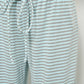 DEVIN STRIPED LOUNGE PANTS WITH RUFFLE