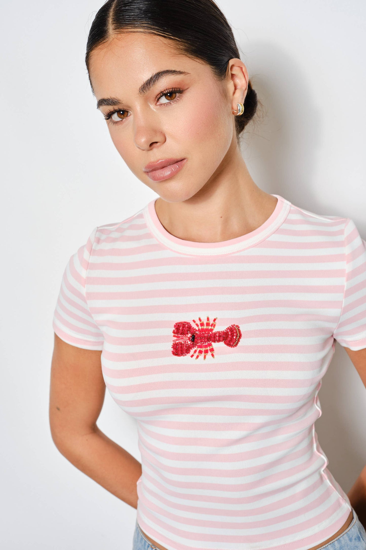 Lobster Beaded Tee