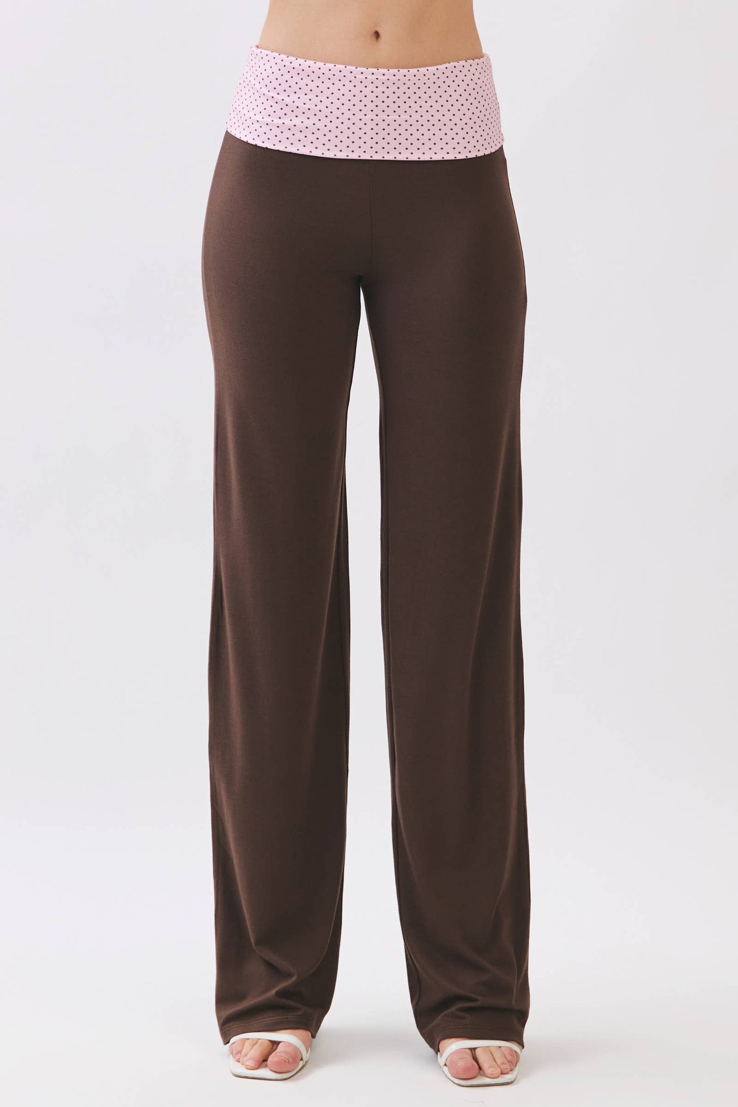 Straight Leg Fold Over Pants