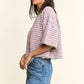 Multi Striped Cropped Soft Knit