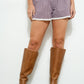 Plaid Ruffle Shorts