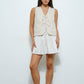 Polka Dot Quilted Vest