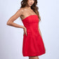 Solid Straight Tube Mini Dress