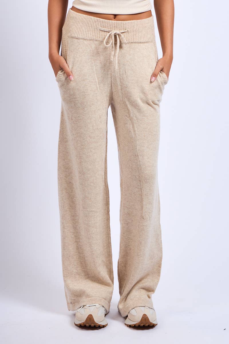 Knit Straight Leg Pants