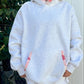 Pearl Grey Gemma Patchwork Quilted Hoodie