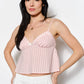 Taylor Lace Trim Striped Cami